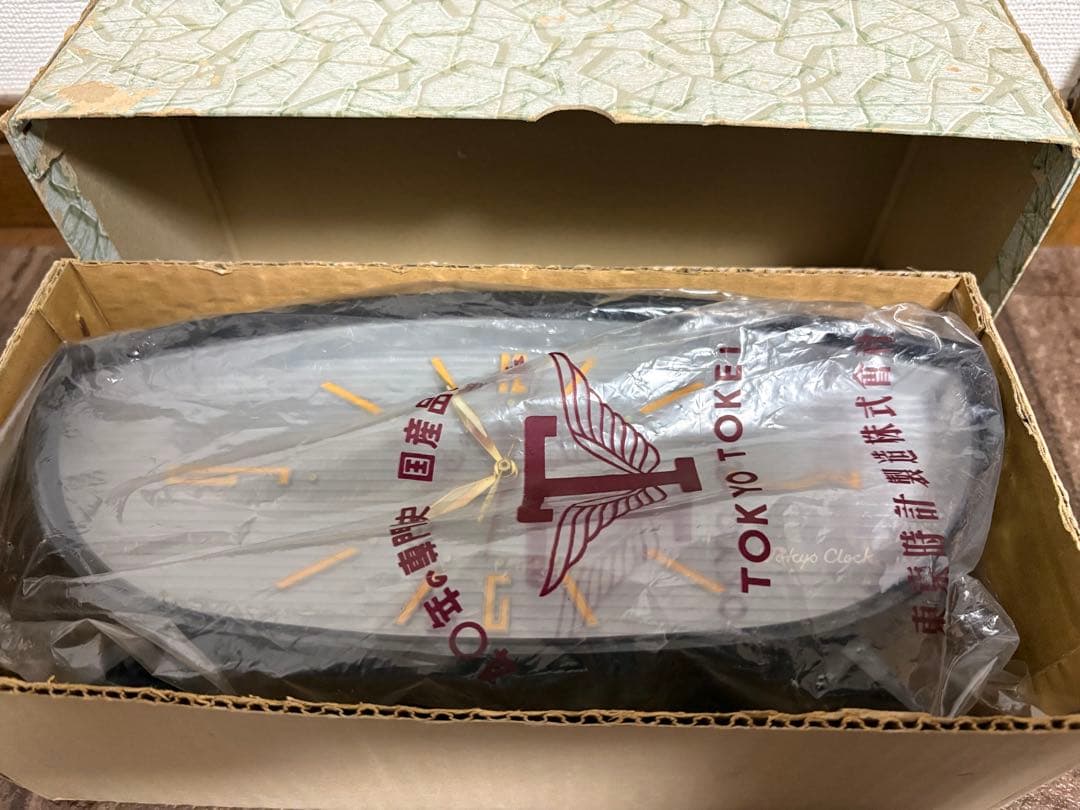 昭和レトロ★ヴィンテージ 東京機械式置時計、アンティークデスク装飾