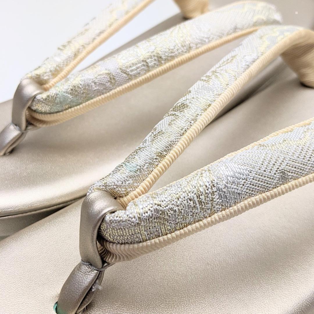 和装 草履バッグセット フォーマル 帯地 ゴールド フリーサイズ u26