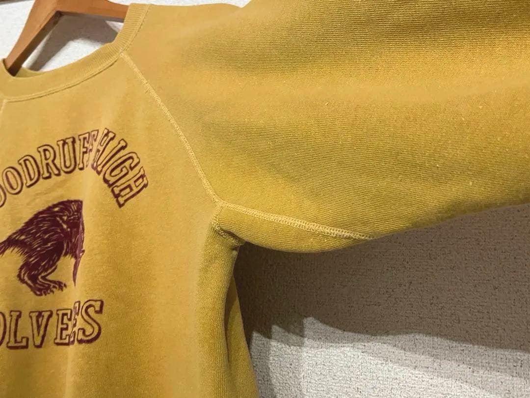 60s ヴィンテージ スウェット ウルヴァリン フロッキープリント