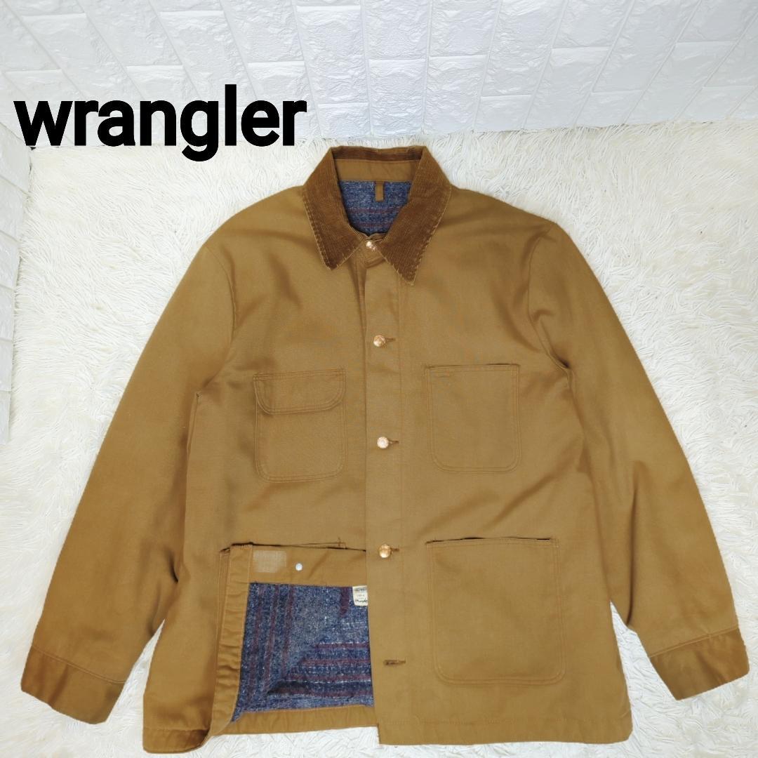 【70s USA製】Wrangler コーデュロイ襟 カバーオール ブラウン