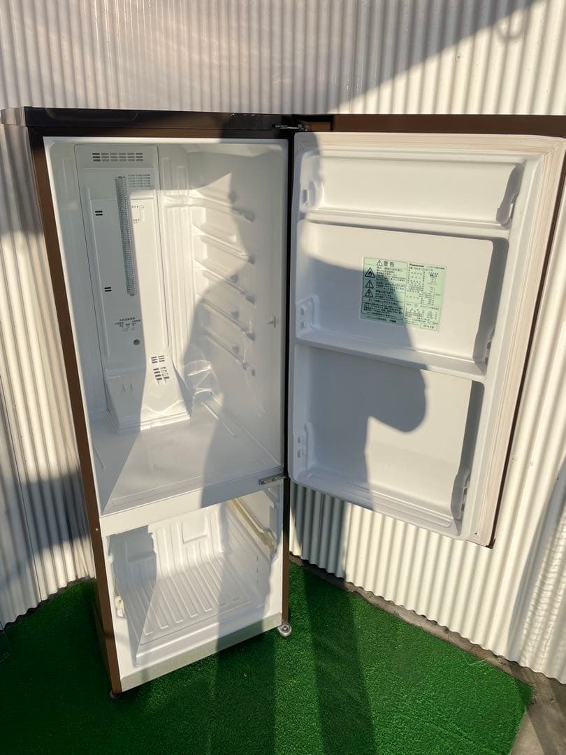 845 パナソニック 168L大きめ2ドア冷蔵庫 ブラウン 一人暮らし 単身