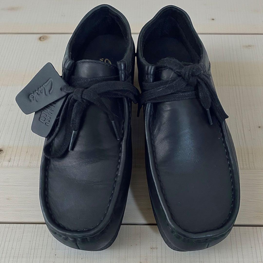 clarks クラークス【極美品】ワラビーウォータープルーフ ブラックレザー