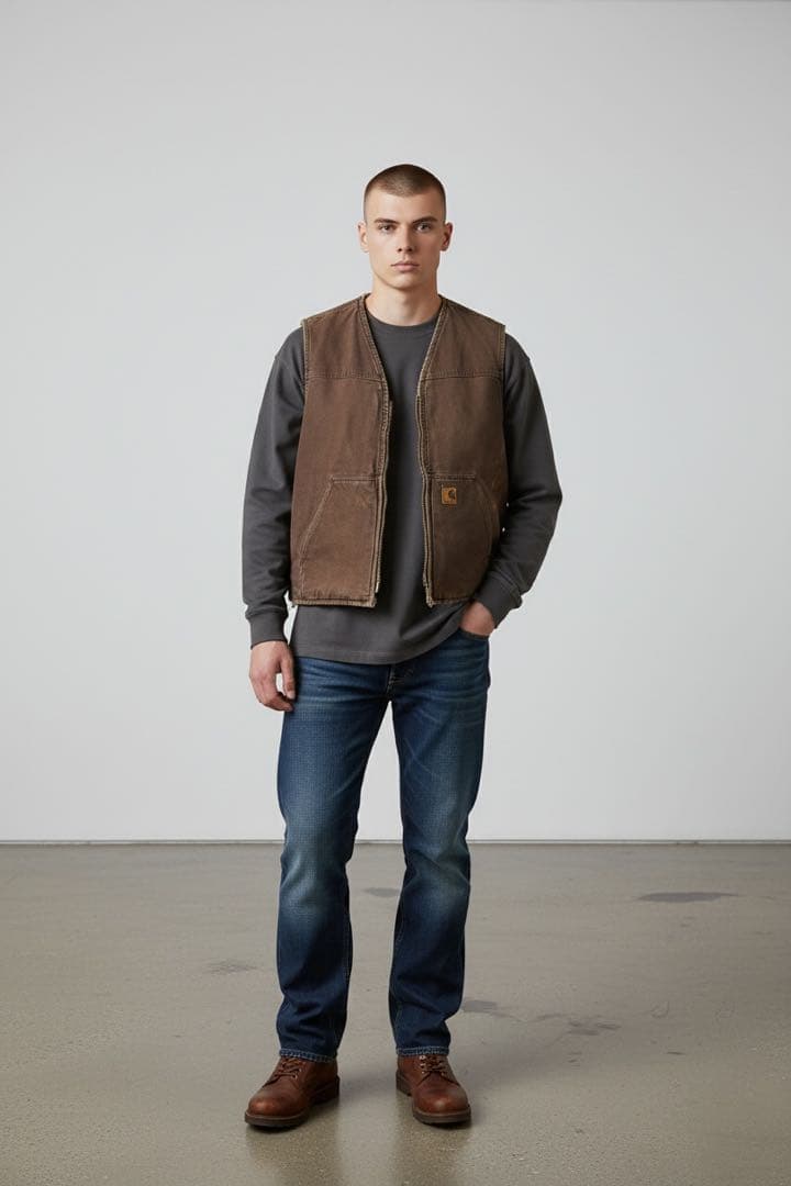 【年明け大放出セール！】Carhartt ダックベスト ボアライナー