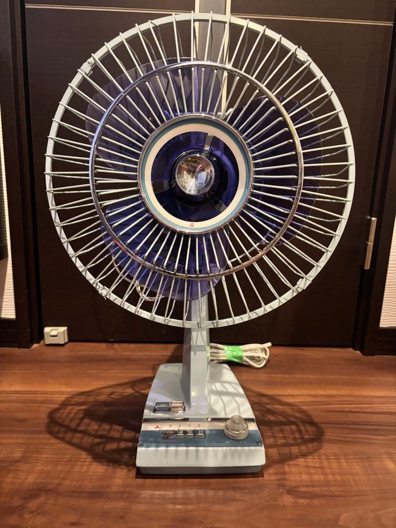 【昭和】【レトロ】三菱卓上扇風機 【D–30Ｘ】３０㎝　動作確認【送料込み】
