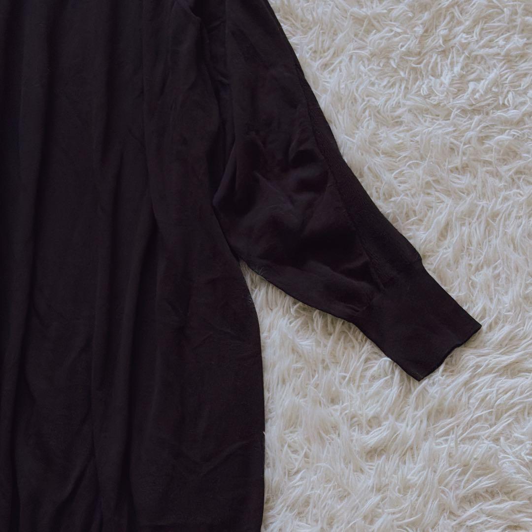 Y's ワイズ ヨウジヤマモト ワンピース 切替デザイン ロング丈 ブラック 黒