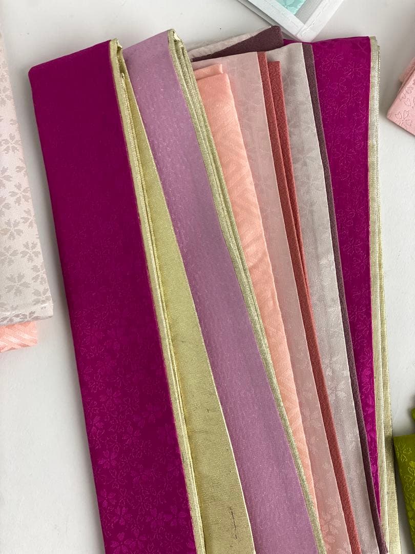 【在庫一掃76枚セット】重ね襟　重ね衿　振袖用　訪問着用　正絹　F