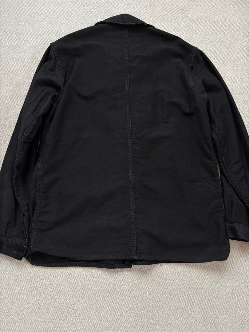 ブラックモールスキンSuper Durableブラック 50s フレンチワーク