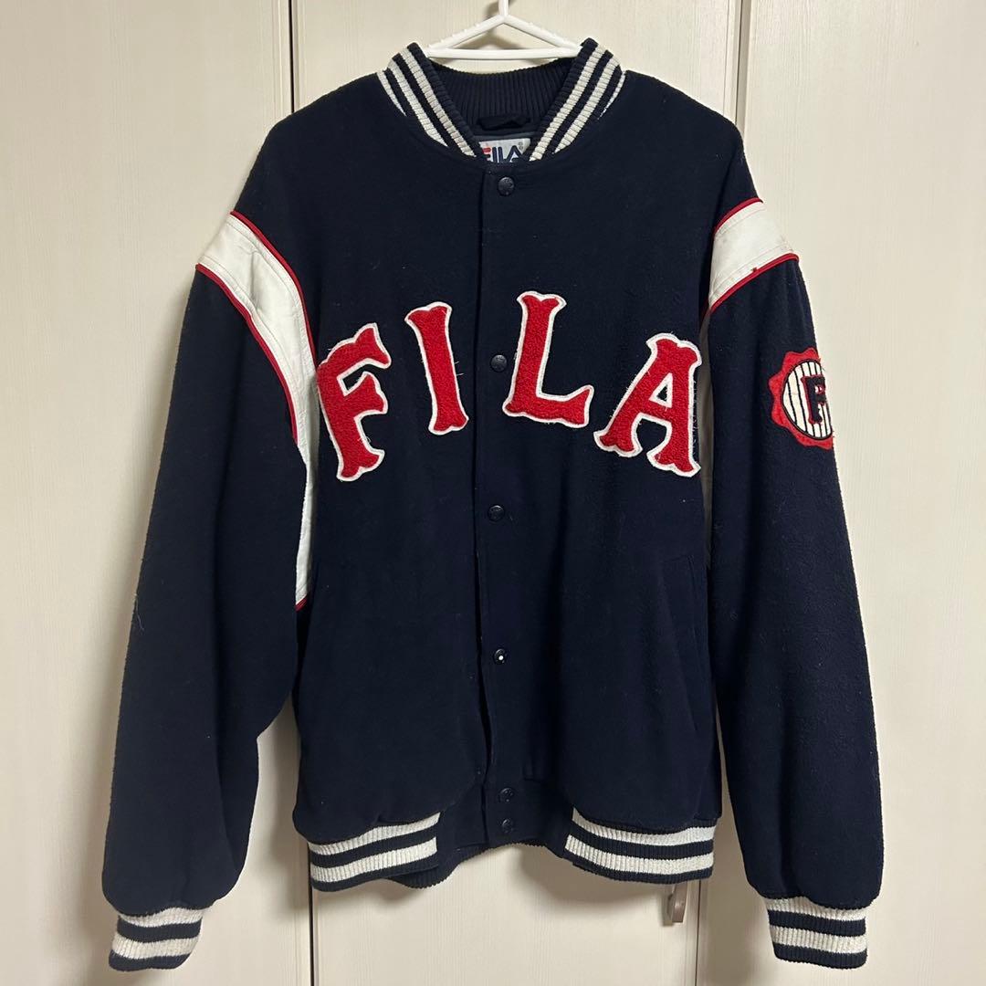 FILA スタジャン L ネイビー