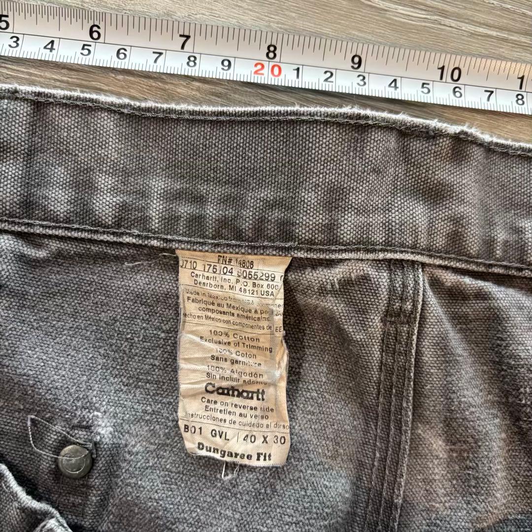 Carharttダブルニーアメリカ生地 B01極上フェード完成シルエット#538