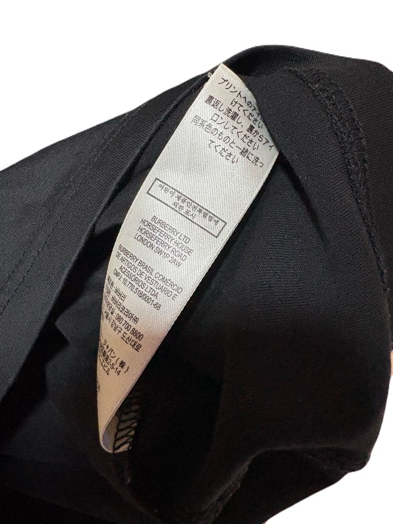 BURBERRY ブラック Tシャツ 12Y 大人も着れる