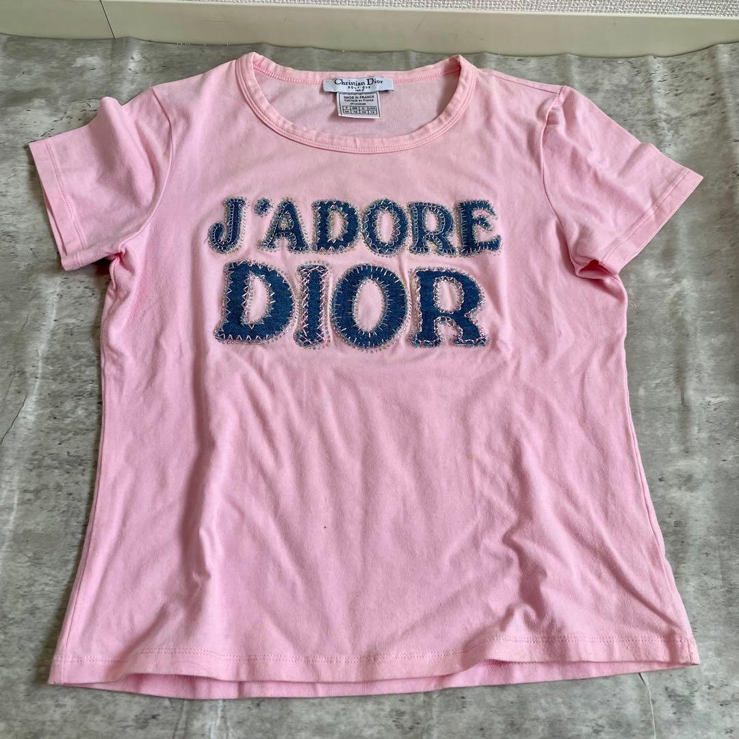 DIOR j'adore ガリアーノ期 半袖 Tシャツ ピンク Mサイズ