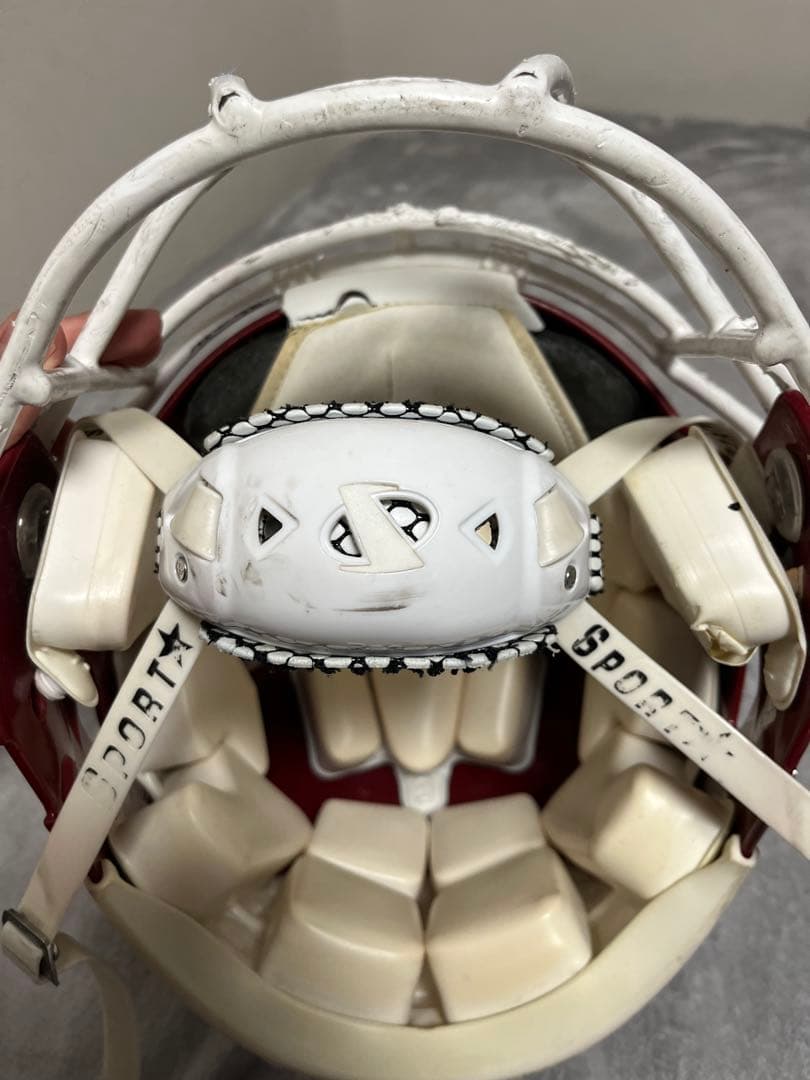Riddell アメリカンフットボールヘルメット Lサイズ　赤　ファンデーション
