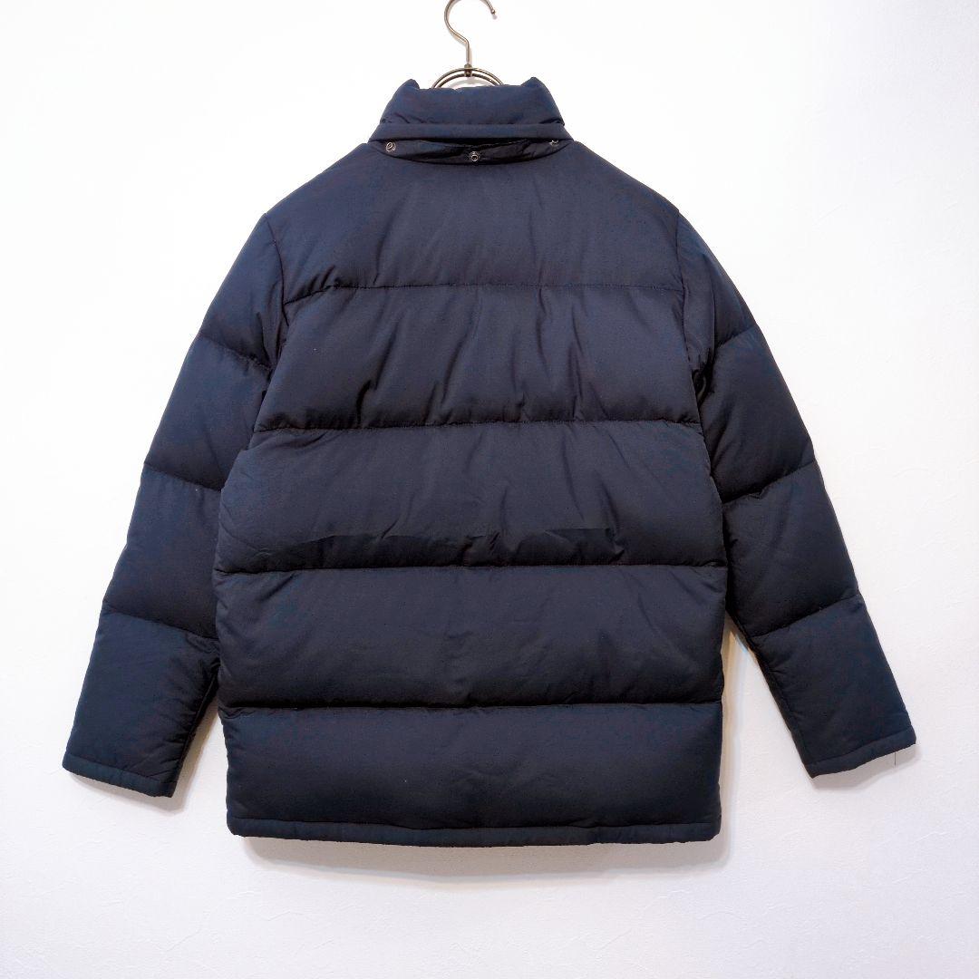 ポロバイラルフローレン ダウンジャケット 紺 刺繍ロゴ メンズＭ相当