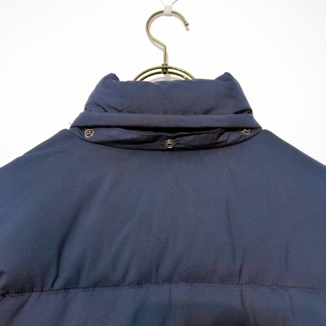 ポロバイラルフローレン ダウンジャケット 紺 刺繍ロゴ メンズＭ相当