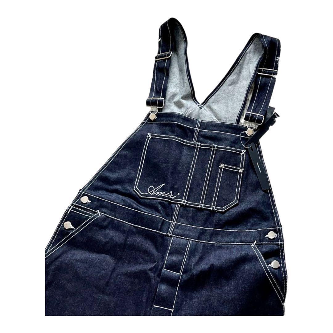 【新品定価22万】AMIRI アミリ　オーバーオールデニム ブルー L