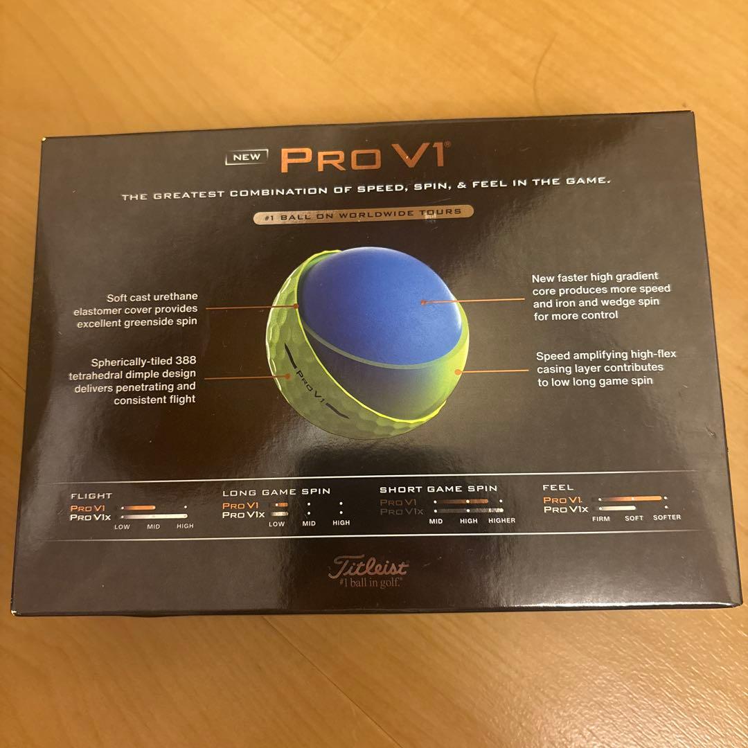 Titleist Pro V1 イエローゴルフボール 2ダース