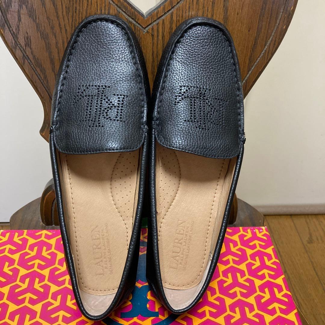 （値下げ）Ralph Laurenブラックレザー ドライビングシュー極美品