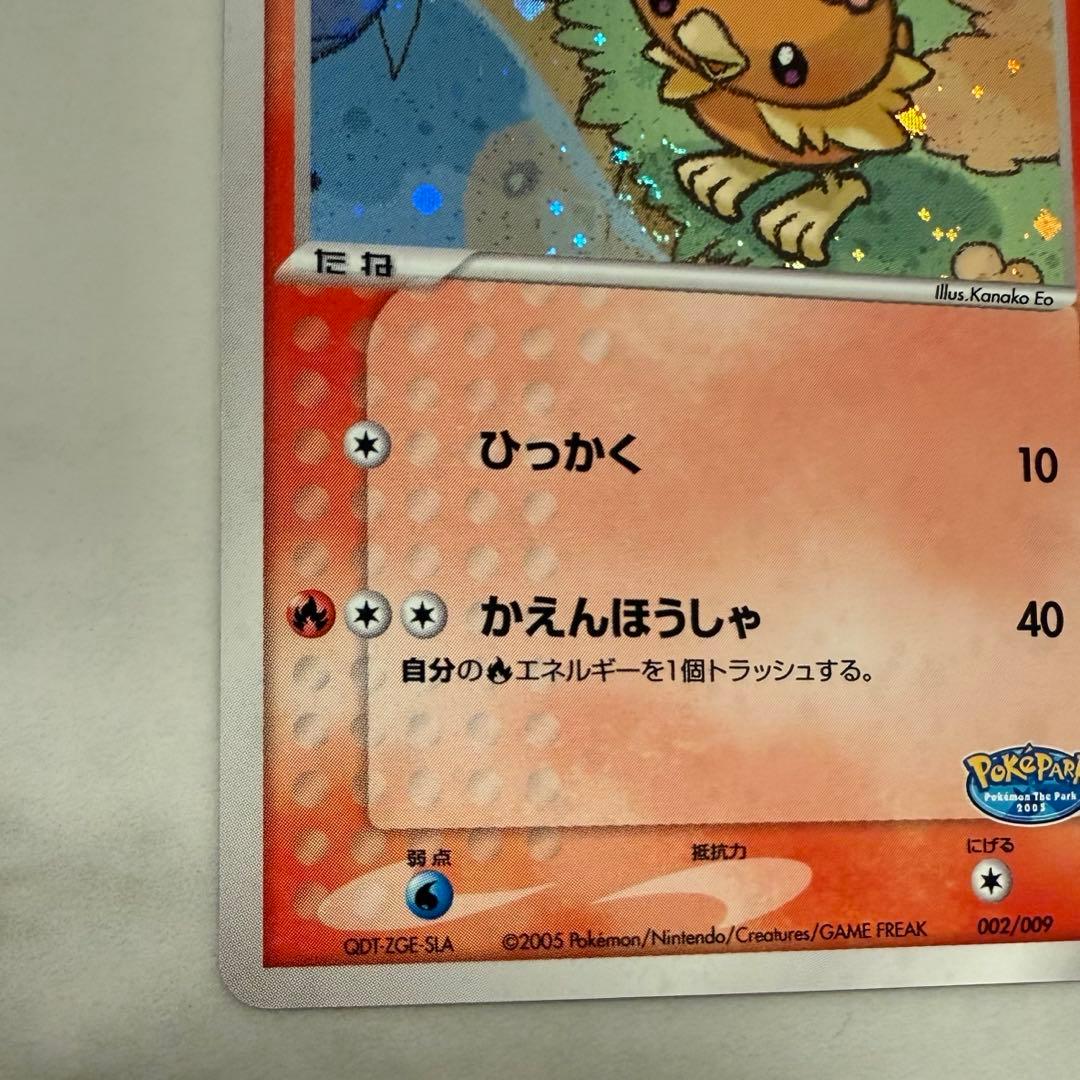 し*ん様 ポケパークのアチャモ 002/009 渦巻きホロ