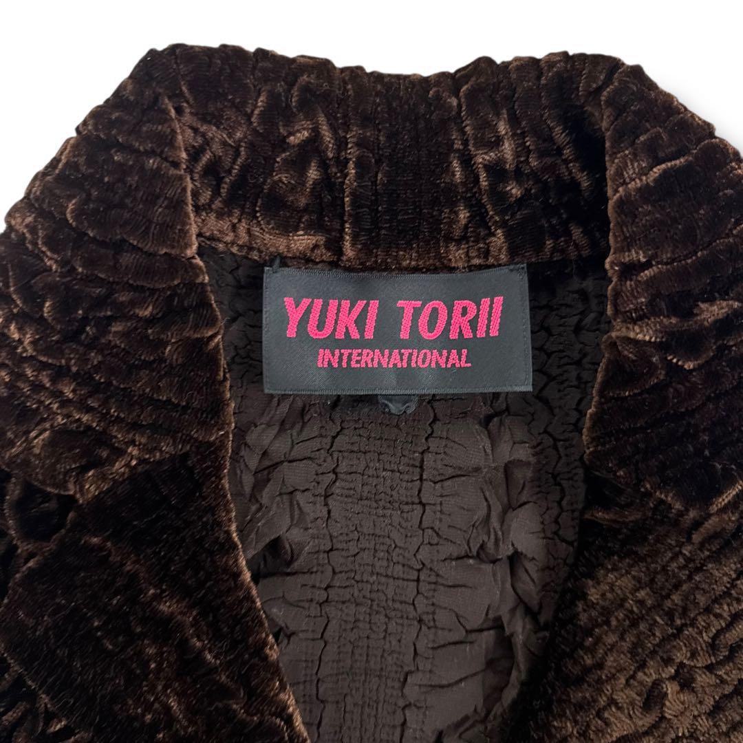 ユキトリイ インターナショナル 軽量ストレッチジャケット Gプリーツ 皺プリーツ