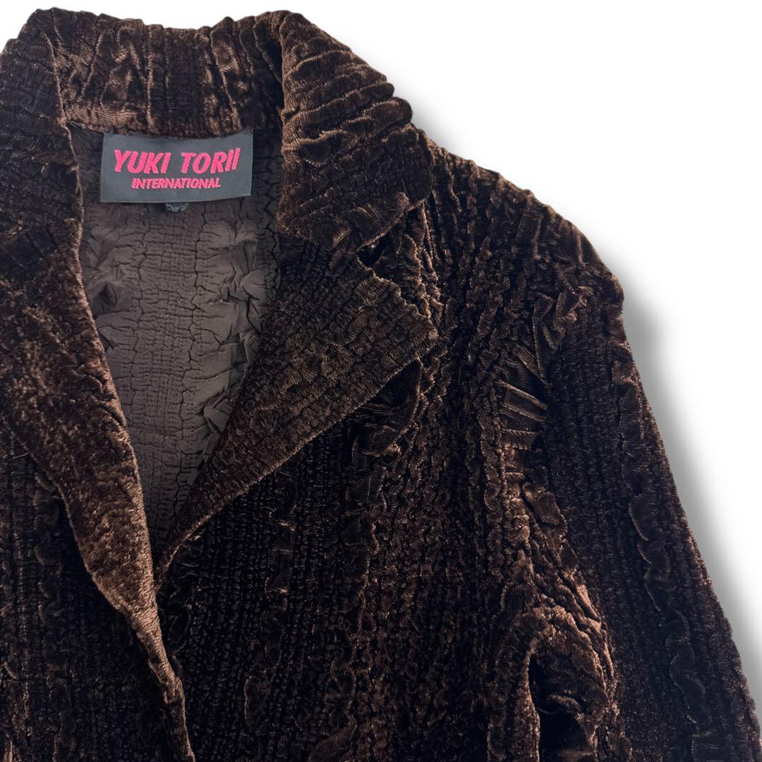 ユキトリイ インターナショナル 軽量ストレッチジャケット Gプリーツ 皺プリーツ