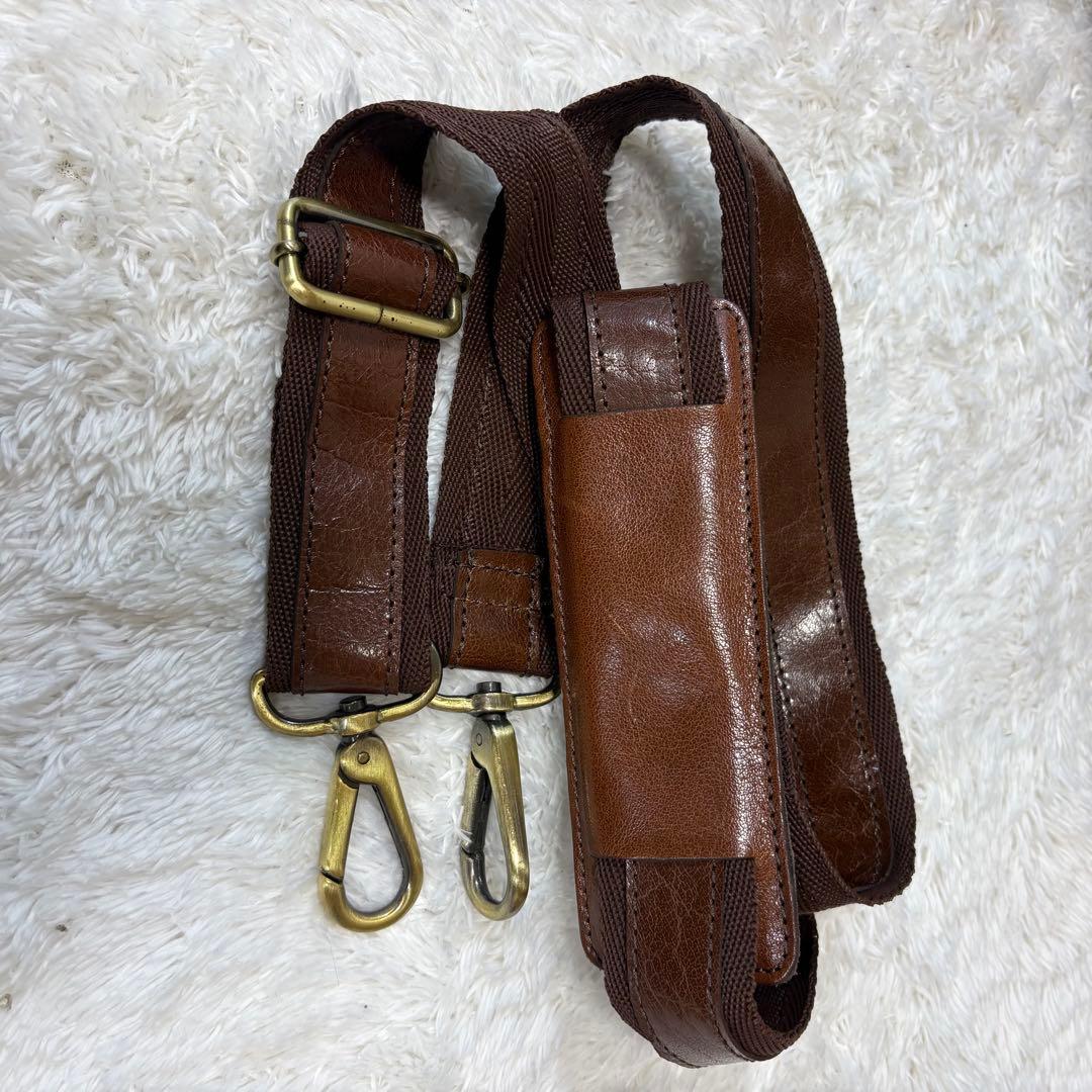 【希少/高級本革】Ashwood レザー ボストンバッグ 2way ブラウン