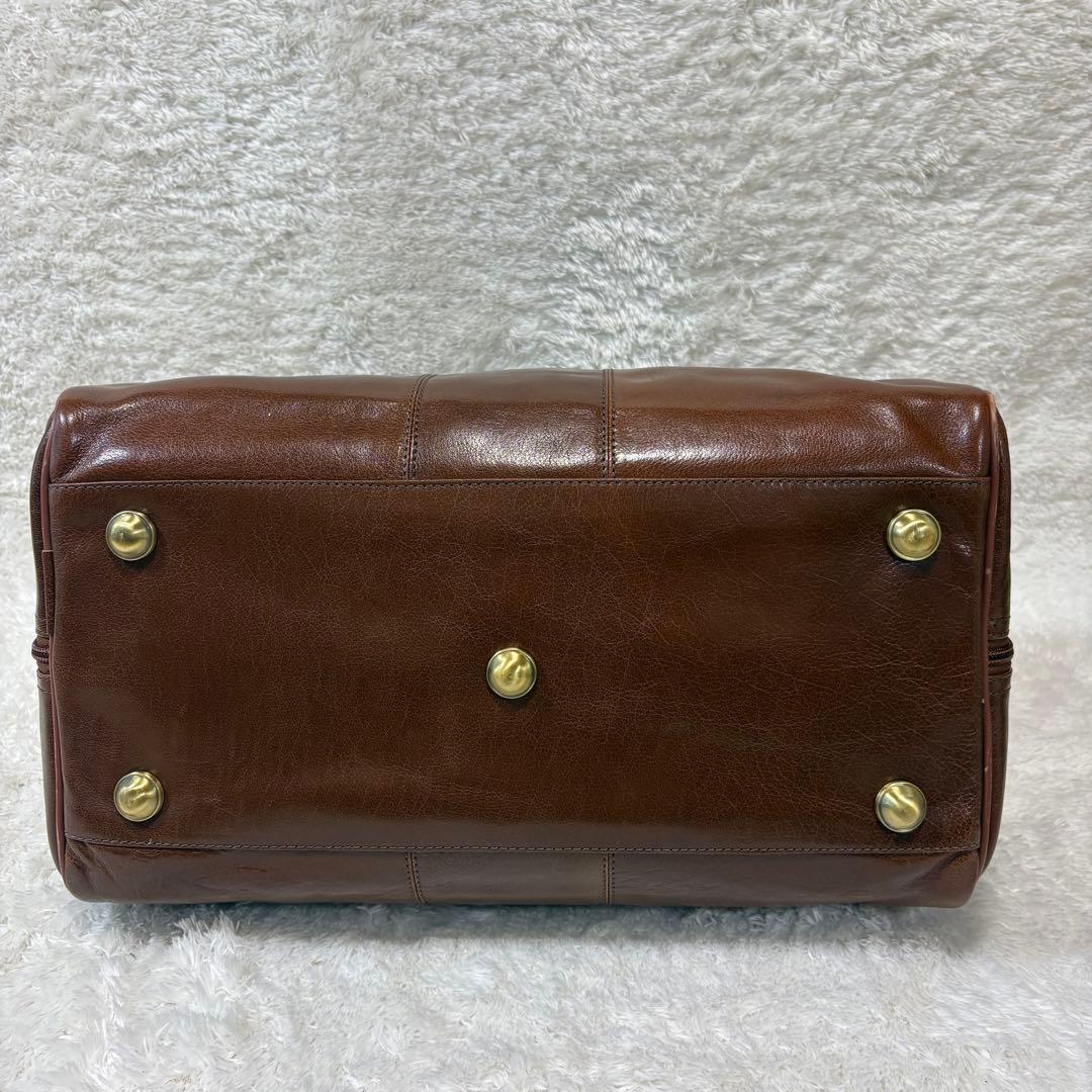 【希少/高級本革】Ashwood レザー ボストンバッグ 2way ブラウン