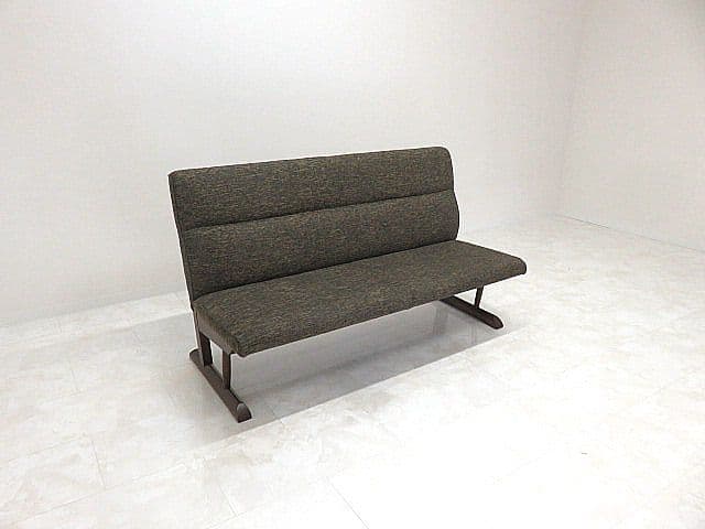 展示品　飛騨産業/キツツキ オーク無垢材チェア「KAYA/カヤ」　2人掛けソファ