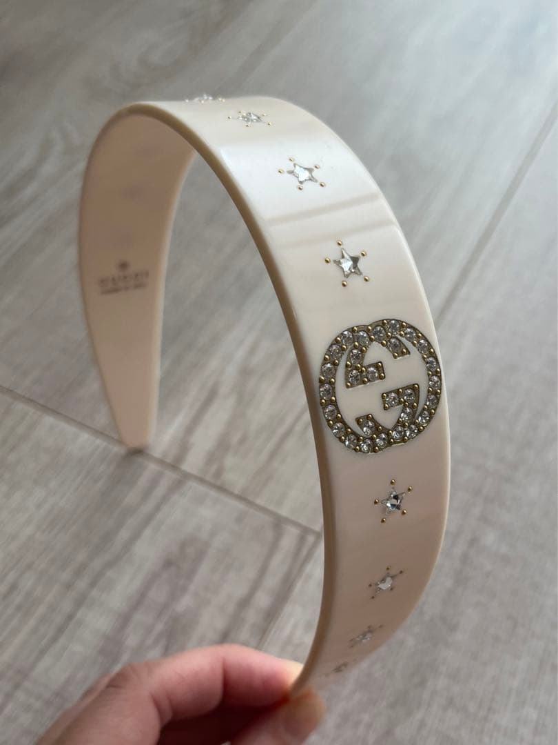 【美品】Gヘアバンド＿ホワイト