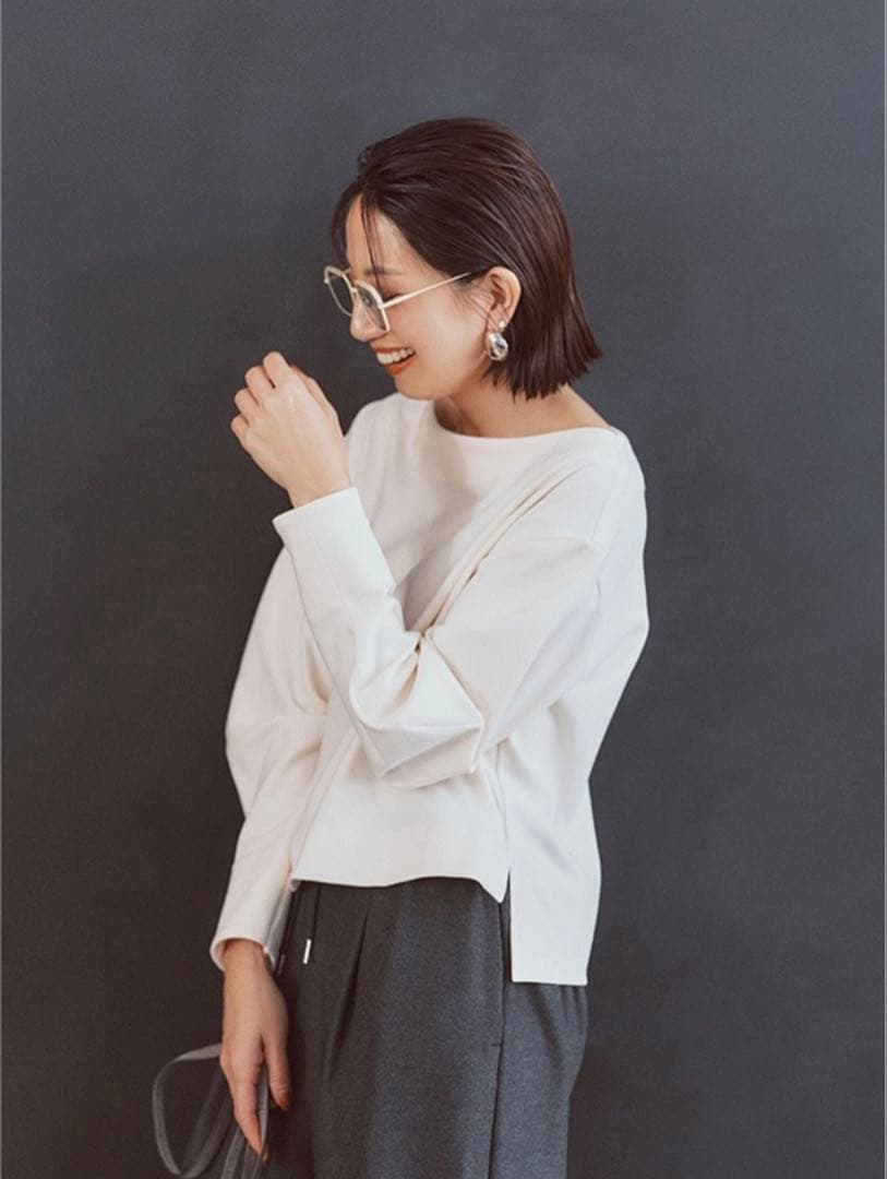 FORME東原亜希ウールライクプルオーバー ホワイト