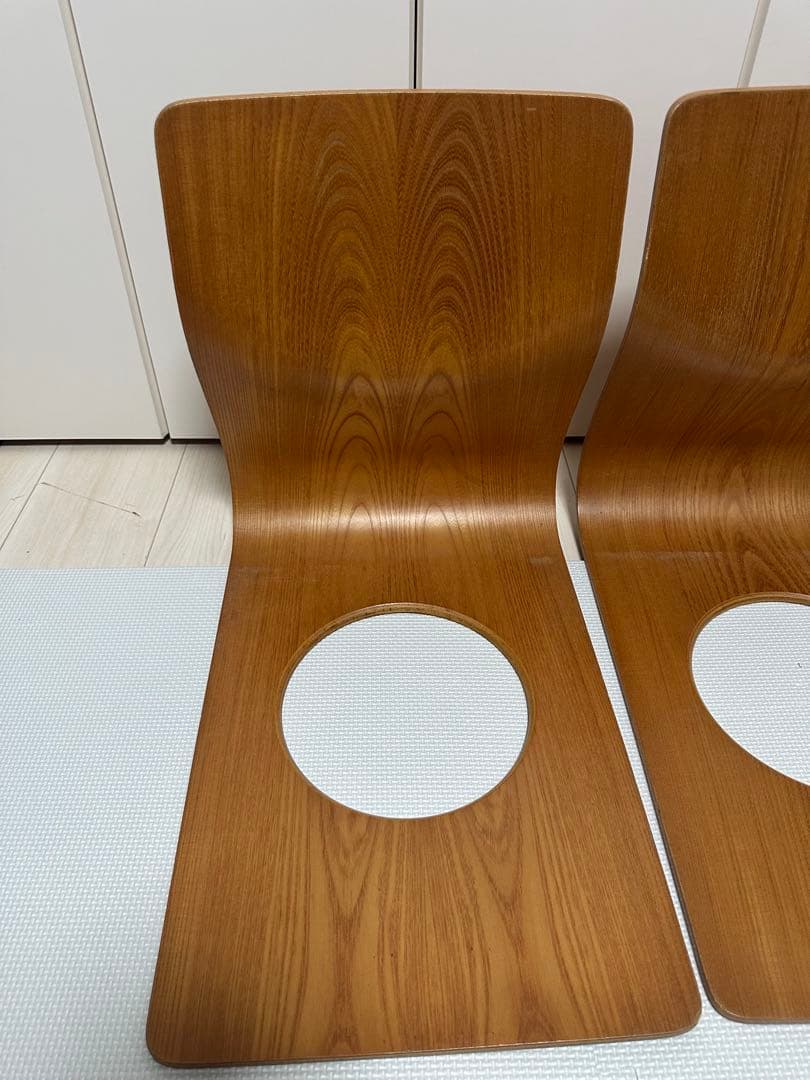 【高級家具】天童木工 座椅子 2脚セット