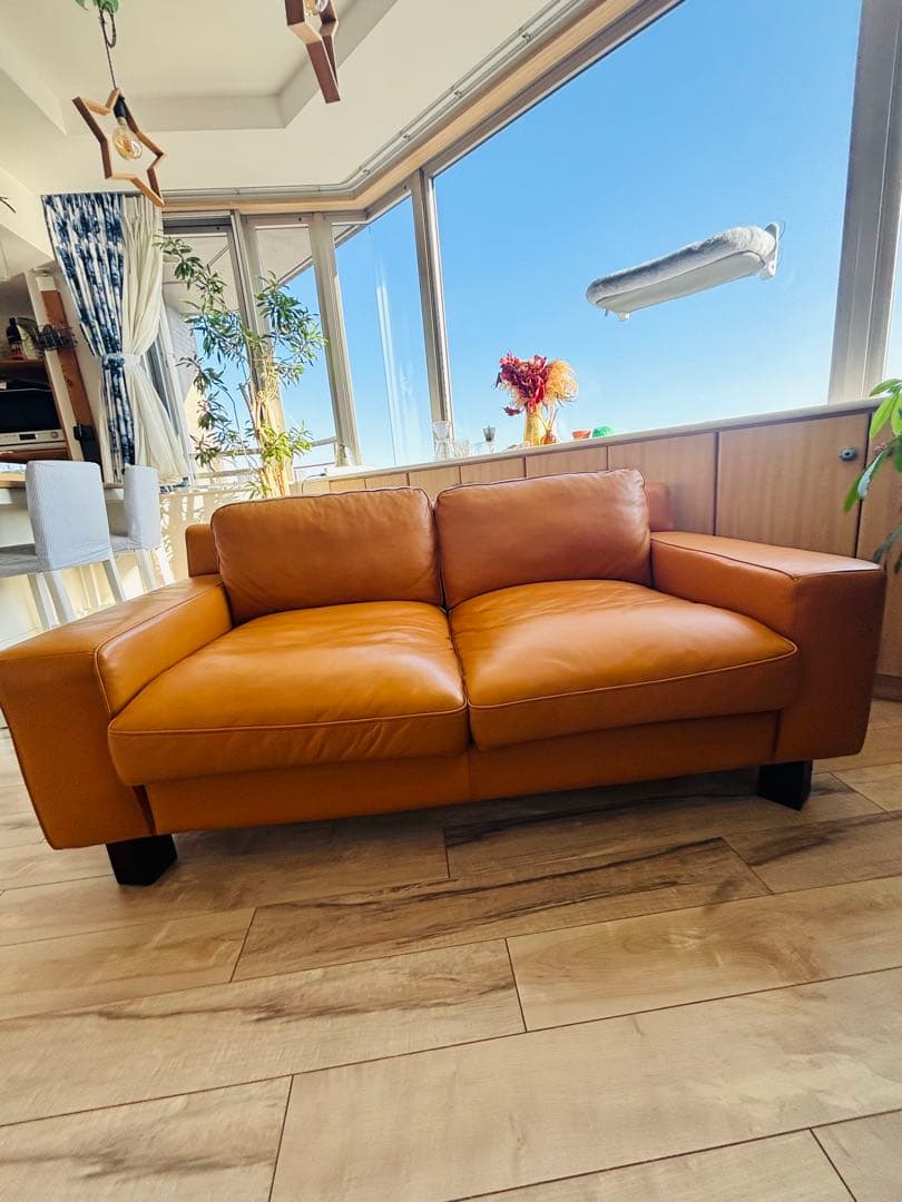 セリュー ソファ 1600スムース キャメル