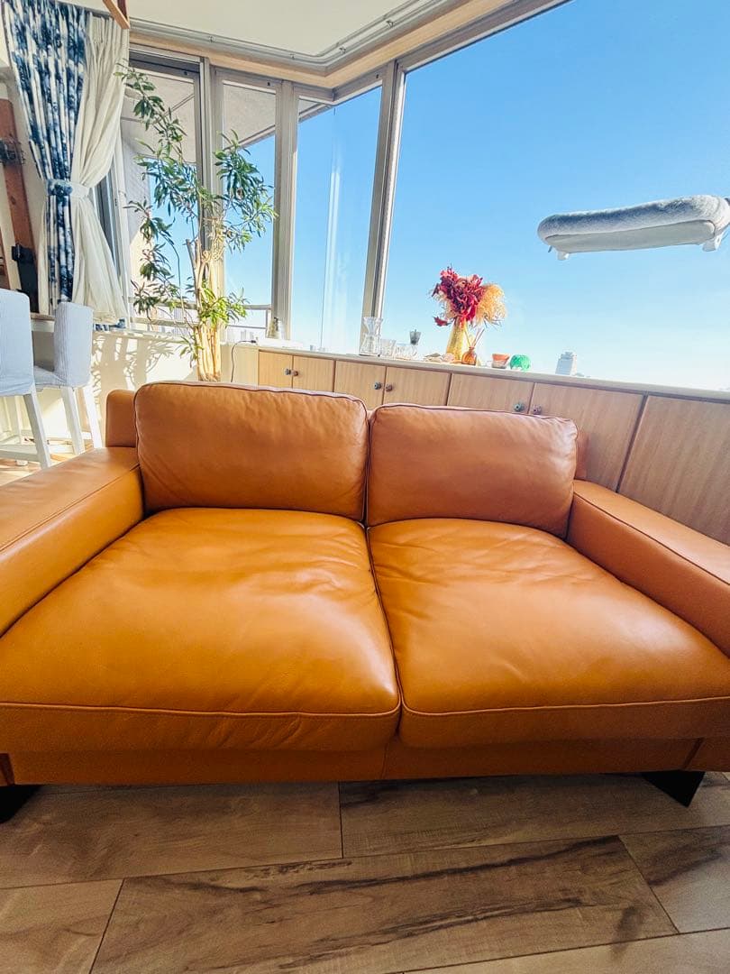 セリュー ソファ 1600スムース キャメル