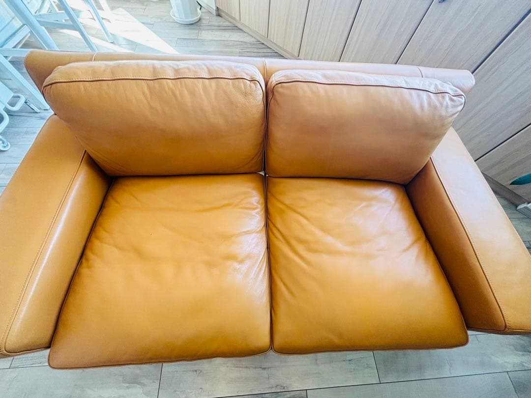 セリュー ソファ 1600スムース キャメル