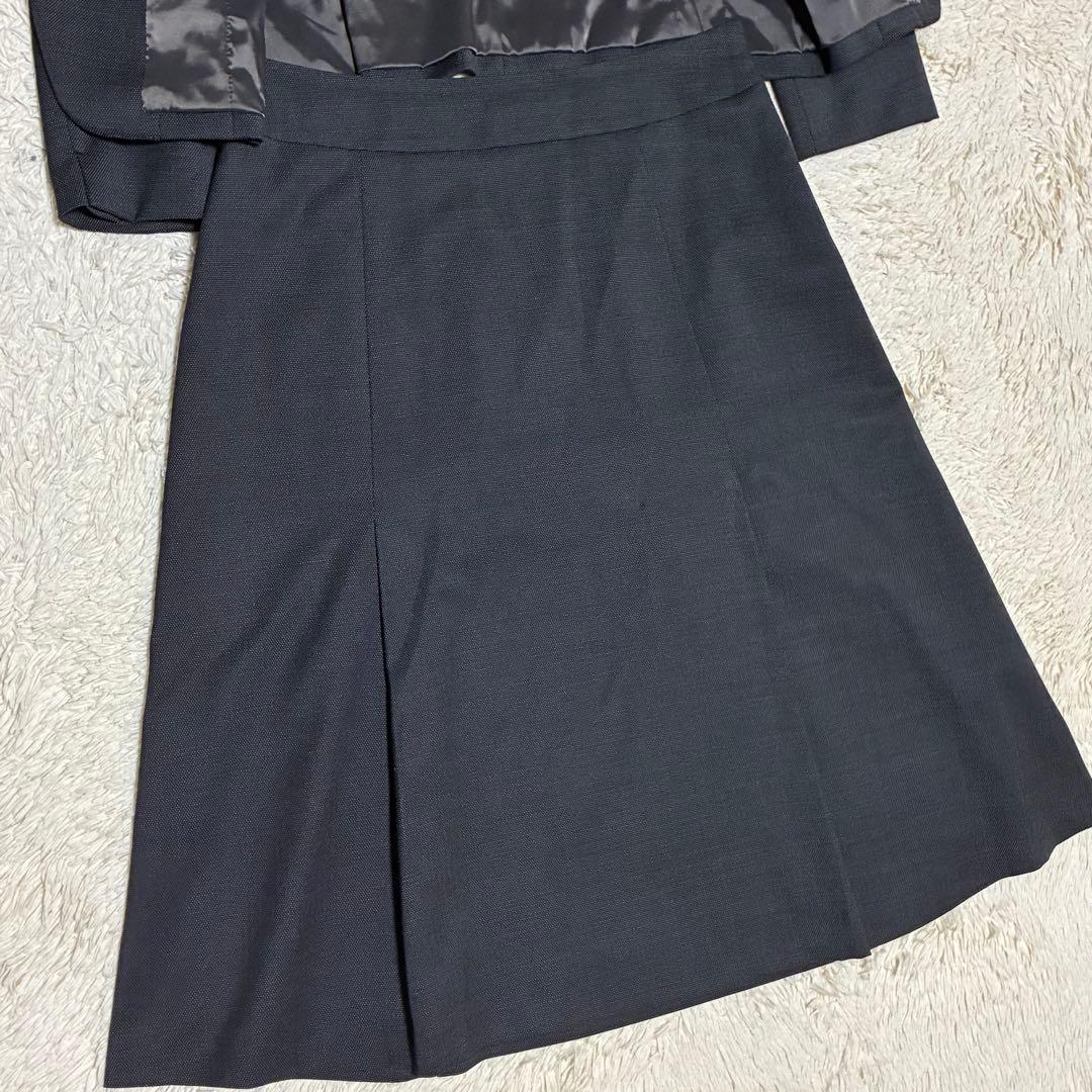 NEWYORKER 2024年モデル チャコール ノーカラージャケット スカート