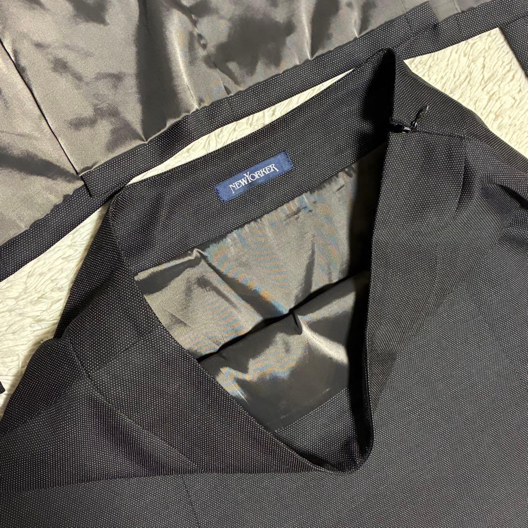 NEWYORKER 2024年モデル チャコール ノーカラージャケット スカート