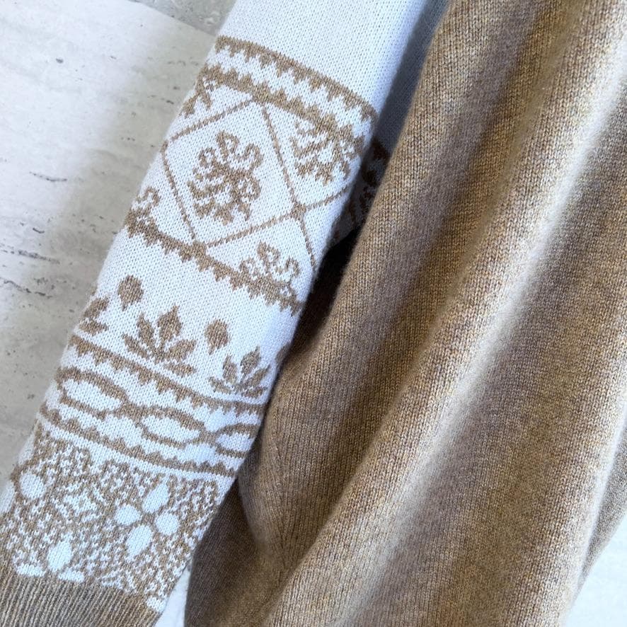 美品★HERMES★カシミヤ★フェアアイル★チュニック★ニット