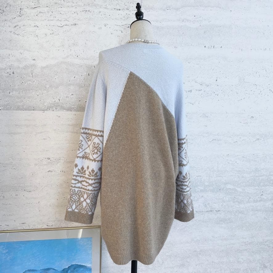 美品★HERMES★カシミヤ★フェアアイル★チュニック★ニット