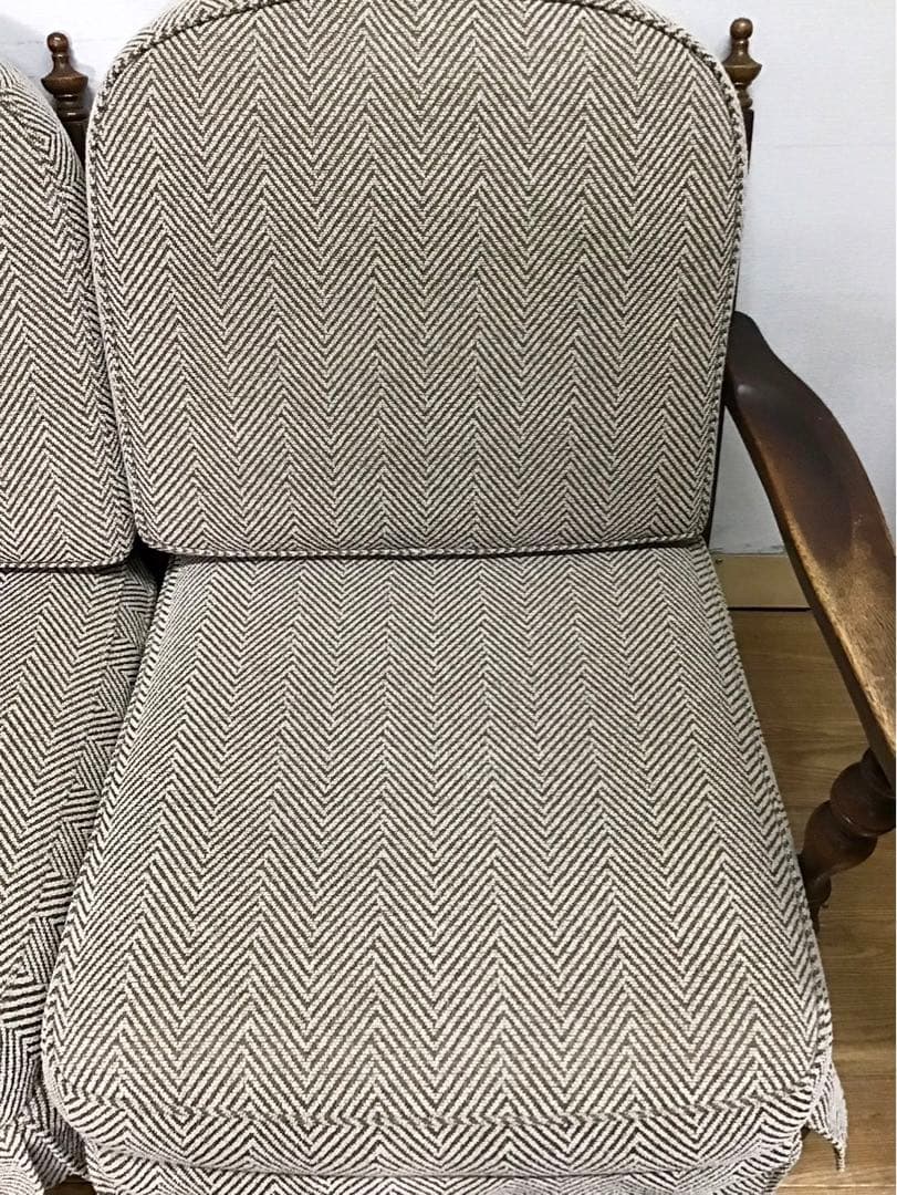 管168飛騨産業☆キツツキマーク☆3人掛けソファー