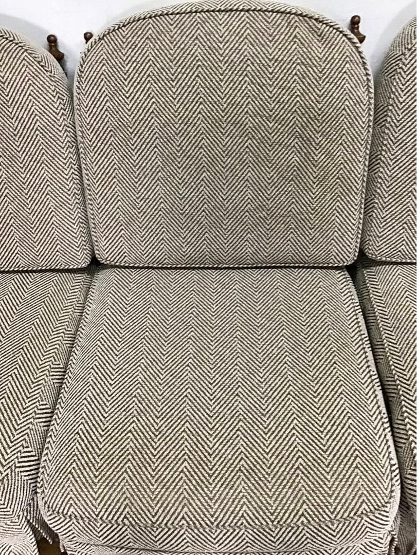 管168飛騨産業☆キツツキマーク☆3人掛けソファー