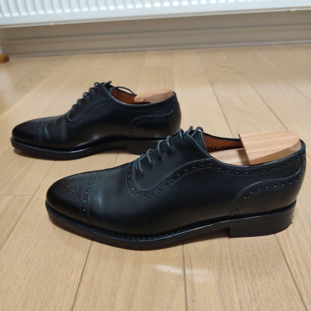 美品　ジャランスリワヤ　内羽根　ストレートチップ　黒 ダイナイトソール　7.5