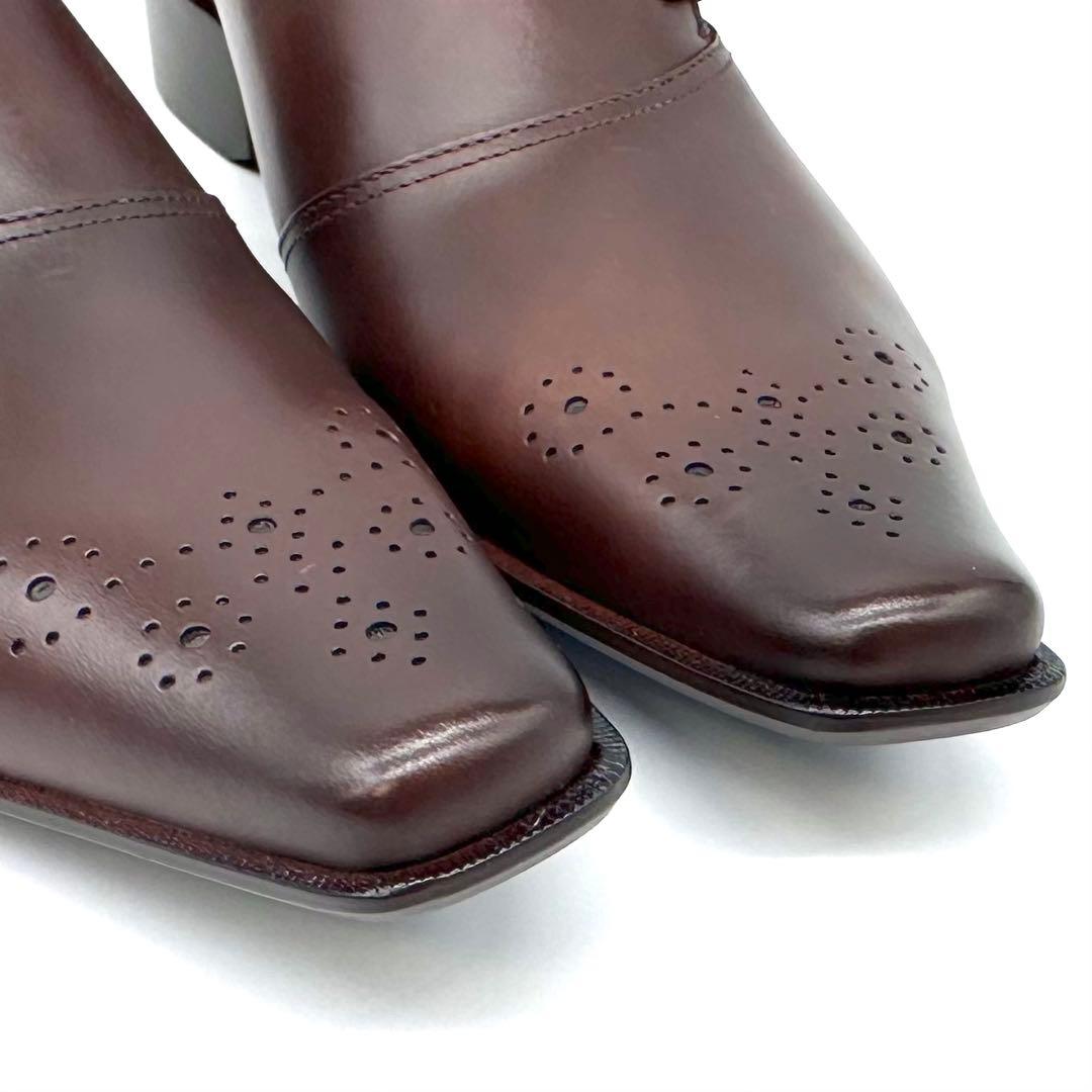 未使用✨キャサリンハムネット ビジネスシューズ サイドレース ブラウン 26cm