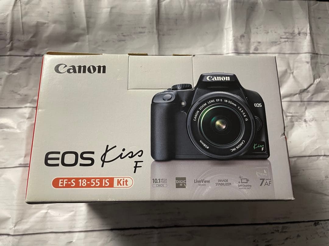 箱・バック・SDカード・予備電池付Canon EOS Kiss F レンズセット