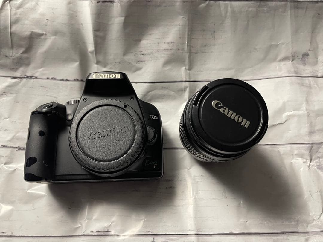 箱・バック・SDカード・予備電池付Canon EOS Kiss F レンズセット