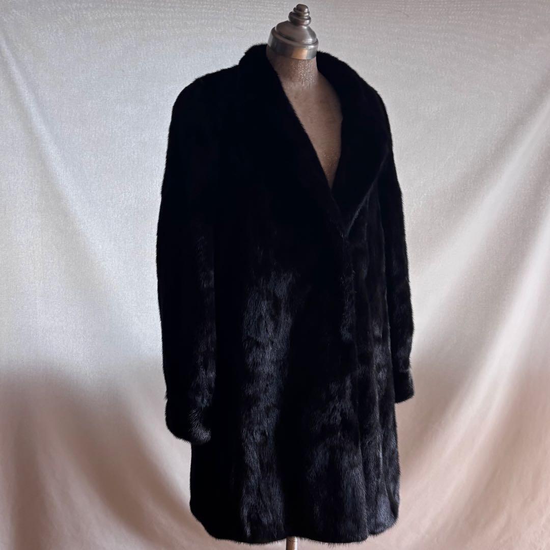 SAGA MINK  最高級ミンク ミドル丈 ファーコート 金サガ