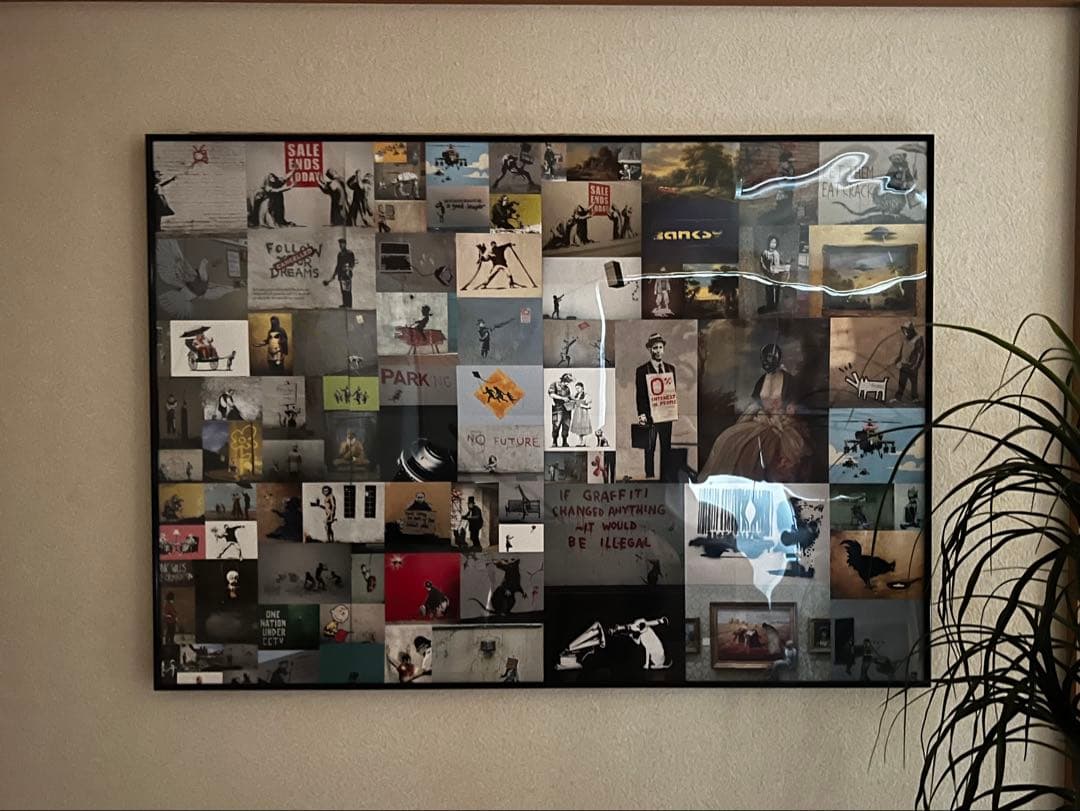 バンクシーポスター　フレーム付