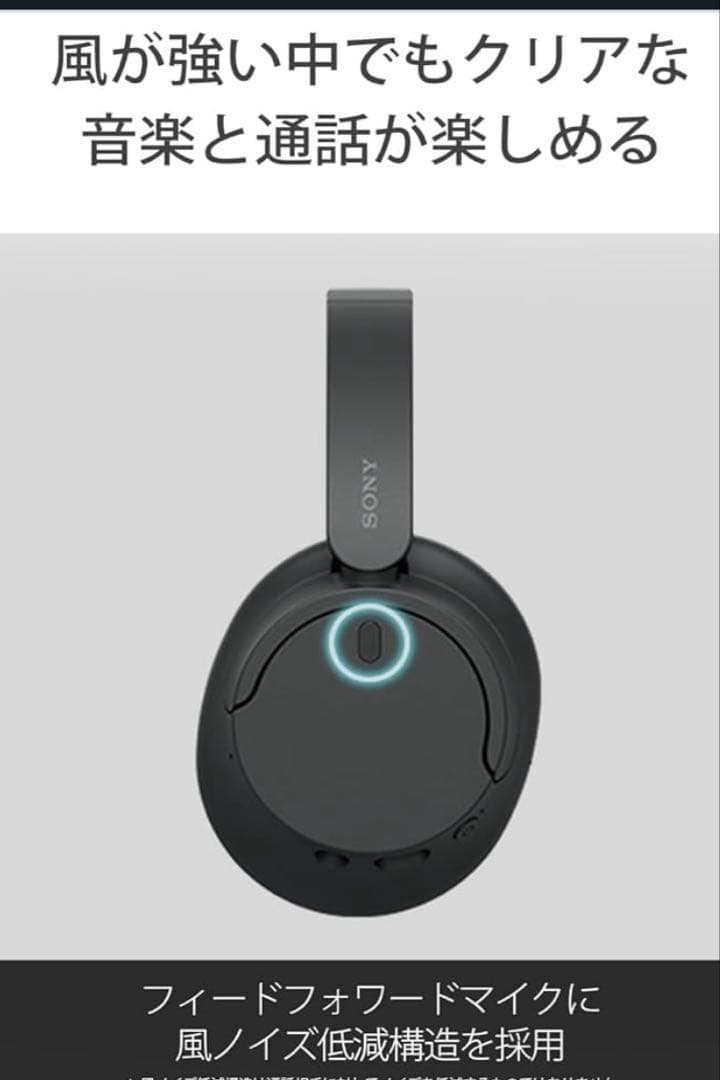 SONY ワイヤレスヘッドホン WH-CH720N ホワイト