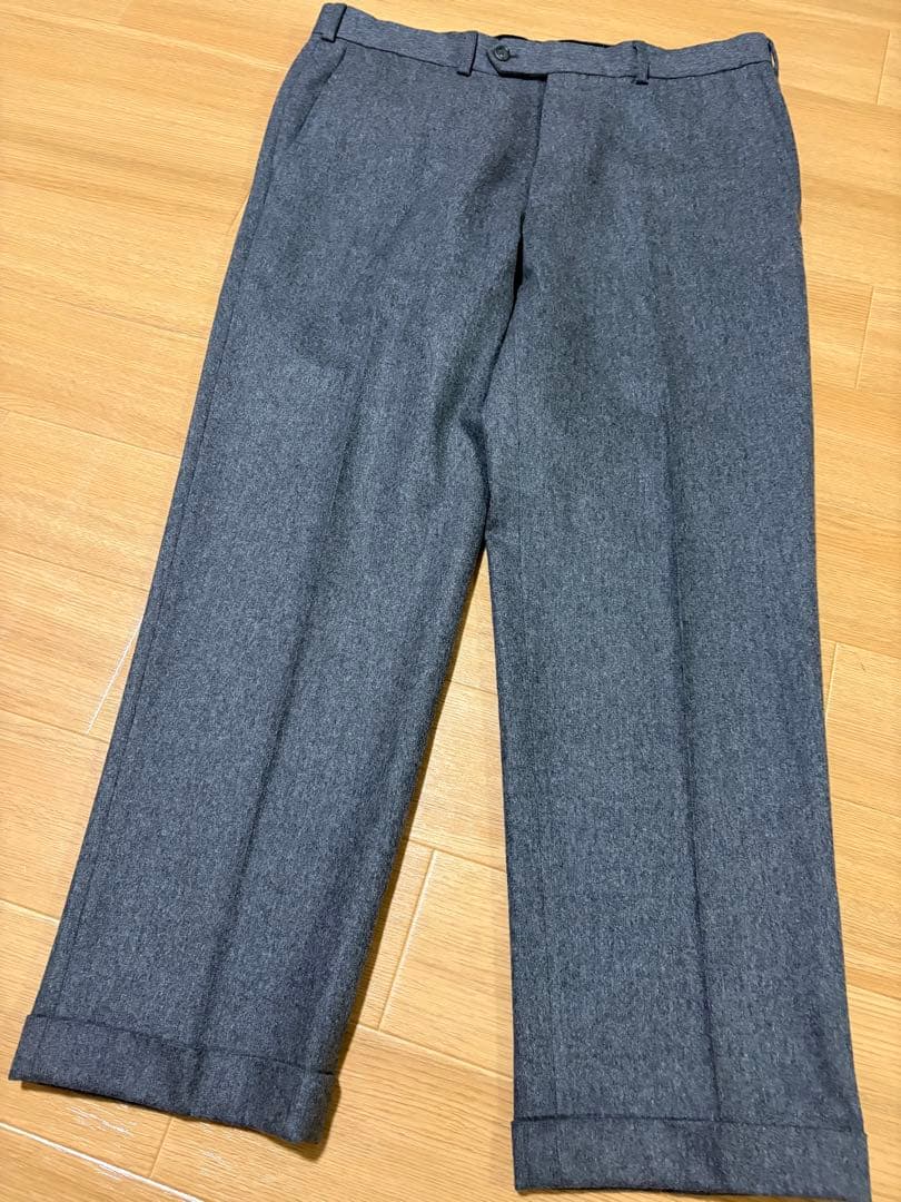 未使用に近い　ブルックスブラザーズ　フランネルウール　カシミヤ混　w36 XL