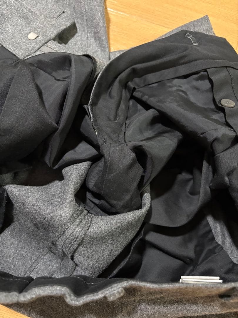 未使用に近い　ブルックスブラザーズ　フランネルウール　カシミヤ混　w36 XL