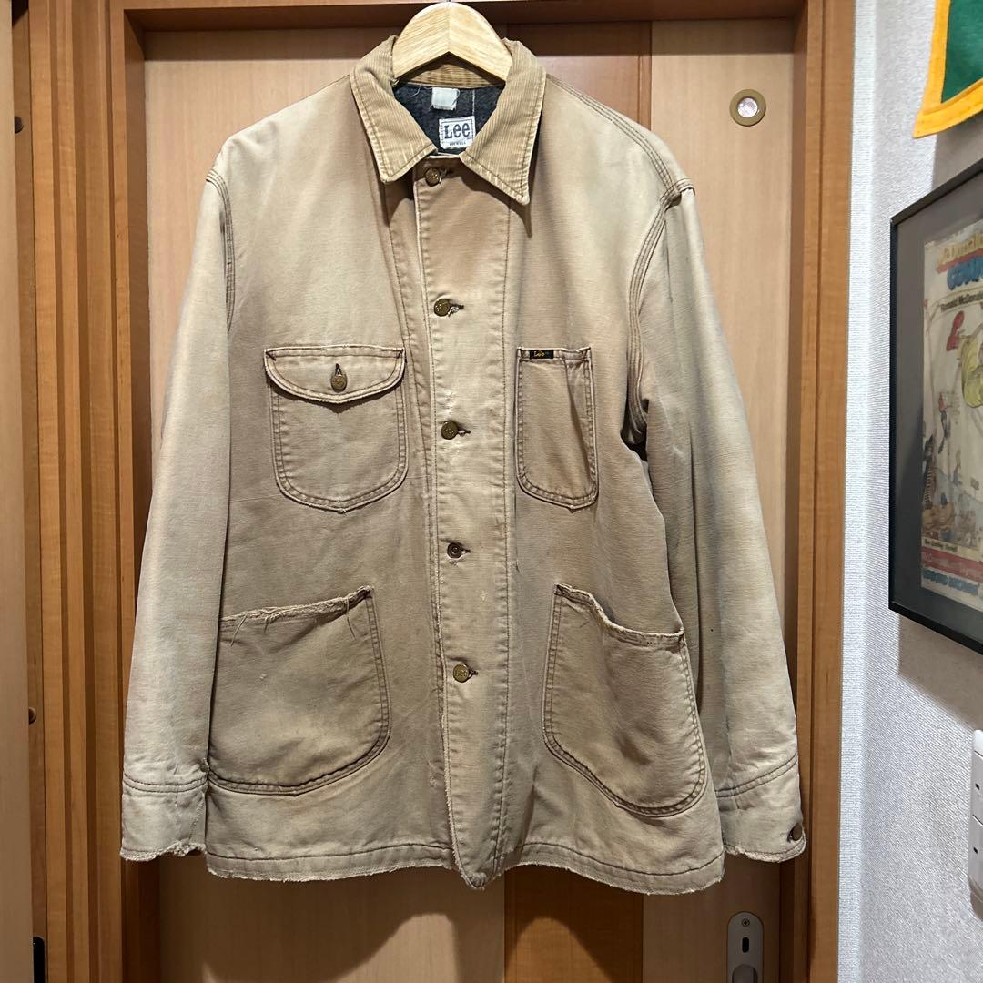70s Lee 92-LJ ブラウンダックカバーオール　　ライナー付ヴィンテージ