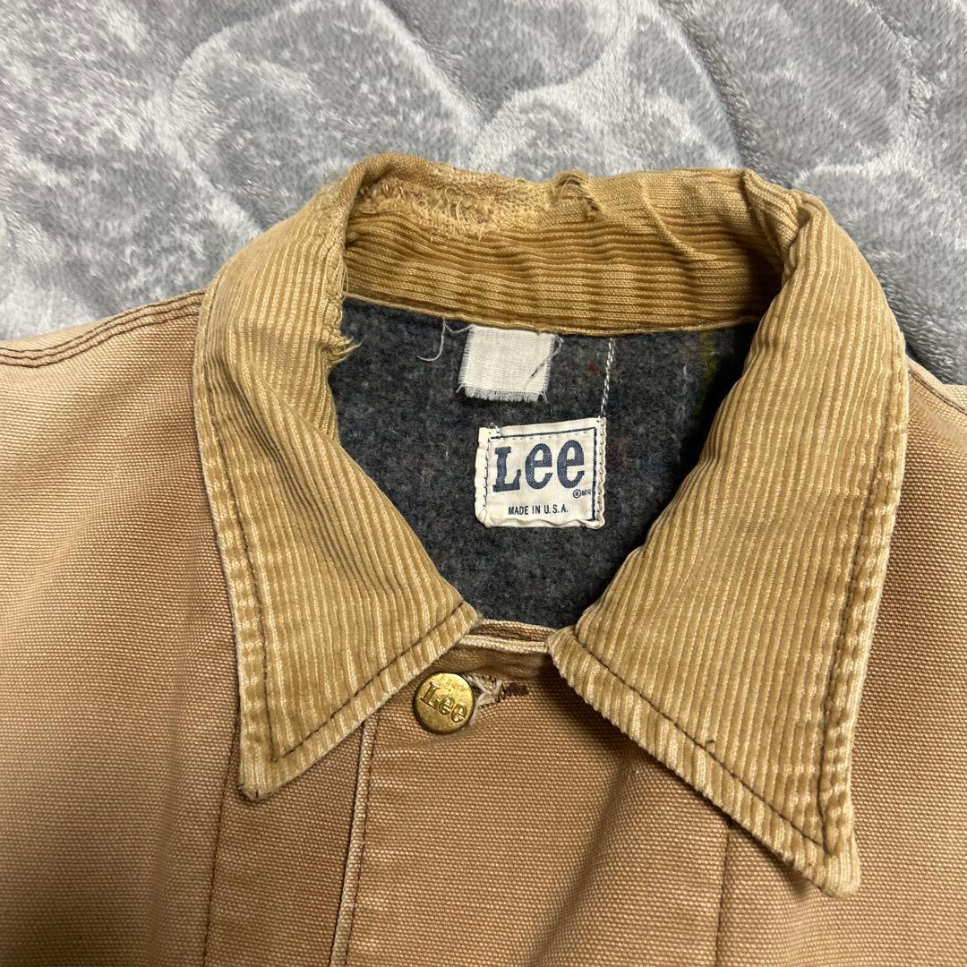70s Lee 92-LJ ブラウンダックカバーオール　　ライナー付ヴィンテージ
